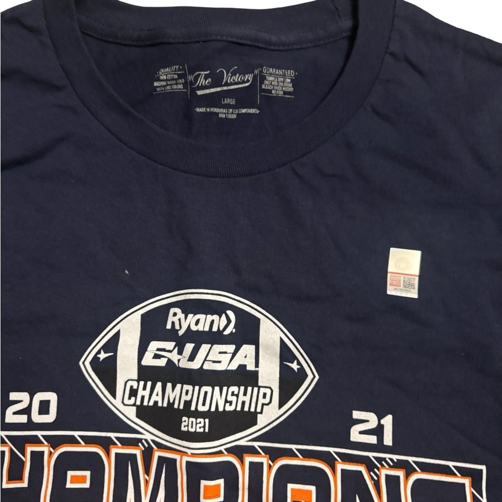UTSA Roadrunners 2021 C-USA Champions Men’s T-Shirt Sz L NEW - Picture 5 of 5